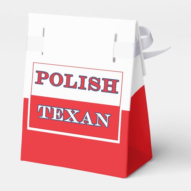 Polska Flagga Texan Polen Presentaskar (Baksidan Sidan)