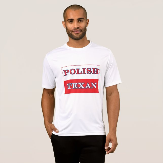 Polska Flagga Texan Polen T Shirt (Hel framsida)