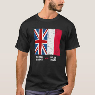 Polska Flagga & Union Jack Flagga & Polska Ideas f T Shirt
