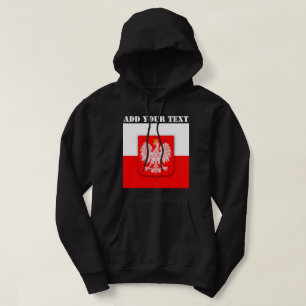 Polska Flagga Vm 2022 Fotbollsskåp Hoodie