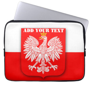 Polska Flagga Vm 2022 Fotbollsskåp Laptop Fodral
