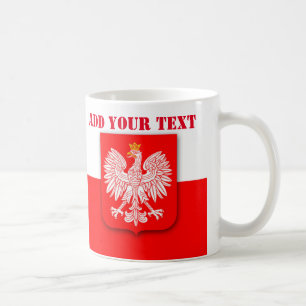 Polska Flagga Vm 2022 Fotbollssoccer Polska Kaffemugg