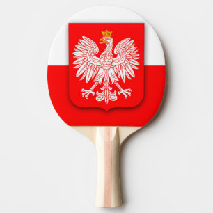 Polska Flagga Vm 2022 Fotbollssoccer Polska Pingisracket
