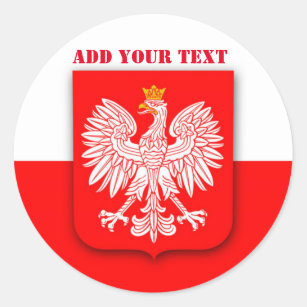 Polska Flagga Vm 2022 Fotbollssoccer Polska Runt Klistermärke