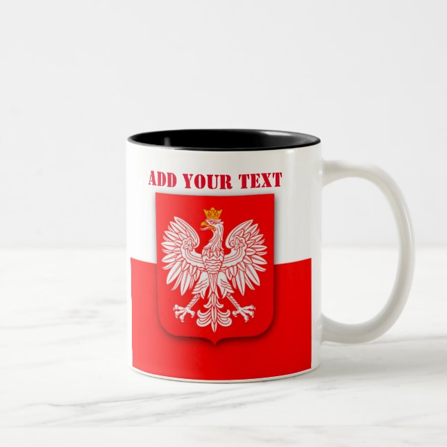 Polska Flagga Vm 2026 Fotbollssoffer Polska Två-Tonad Mugg (Höger)