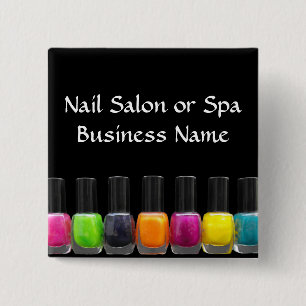 Polska flaskor för färgrik nagel, nagelsalong knapp