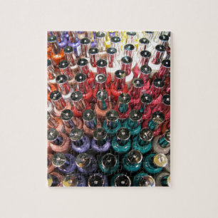 Polska flaskor för nagel pussel