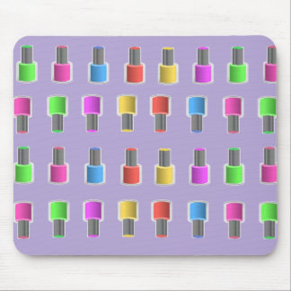Polska flaskor Mousepad för färgrik lavendelnagel Musmatta