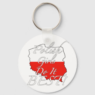 Polska flickor gör det som är bäst! nyckelring