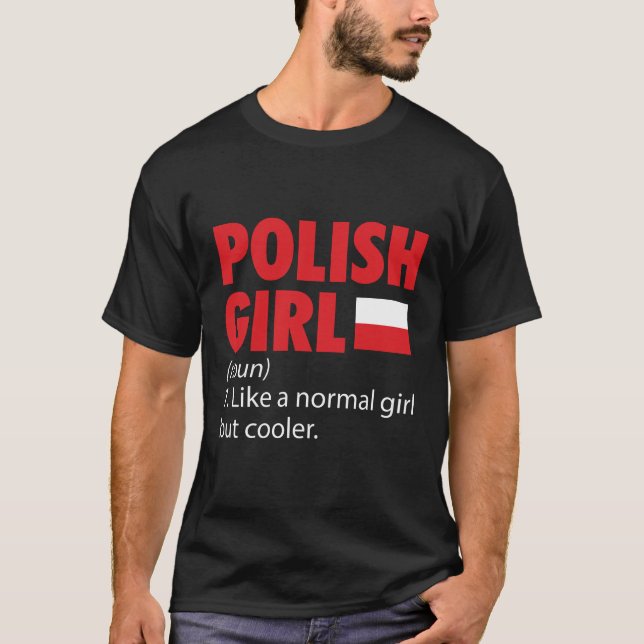 Polska flickor| Polska Vackvagnade resegåvor T Shirt (Framsida)