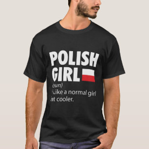 Polska flickor Polska Vackvagnade resegåvor T Shirt