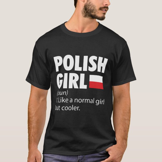 Polska flickor| Polska Vackvagnade resegåvor T Shirt (Framsida)