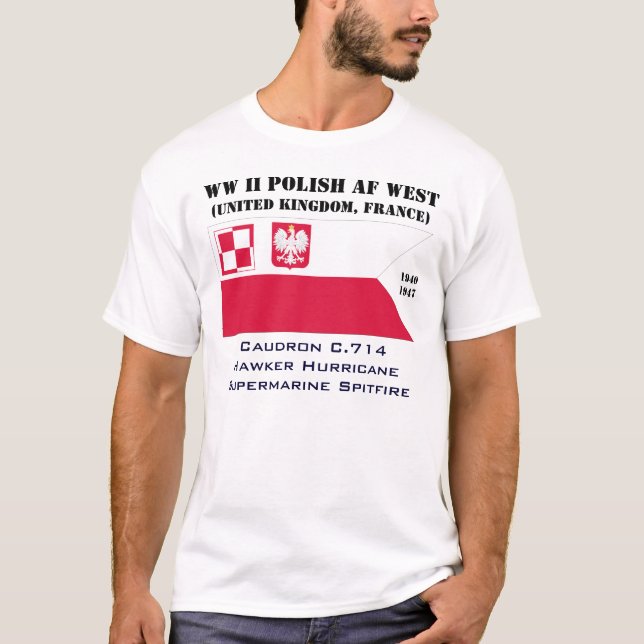 Polska flygvapenväster t-shirt (Framsida)