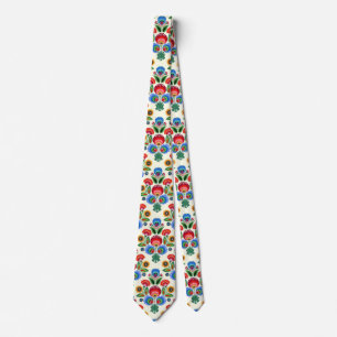 Polska Folkblommor Slips