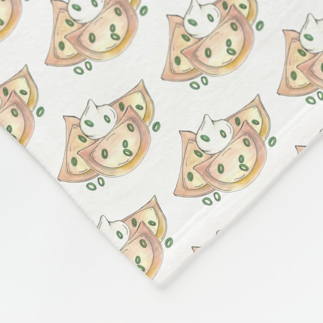 Polska Food Pierogi Dumplings Slovakiska Pierogies Fleecefilt (Hörn)