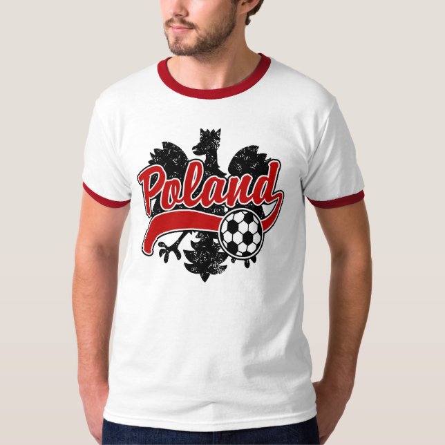Polska fotbollsspelare t shirt (Framsida)