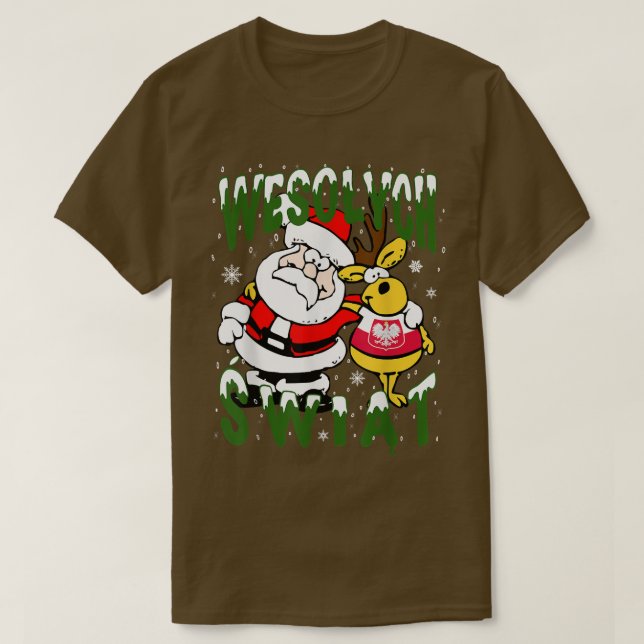 Polska God jul Wesolych Swiat T Shirt (Design framsida)