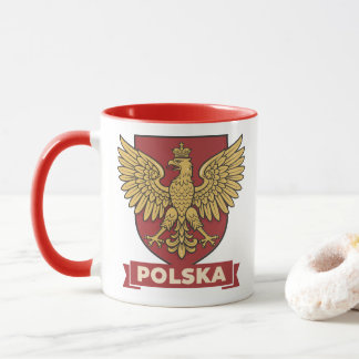 Polska Golden Eagle Heraldic Mugg