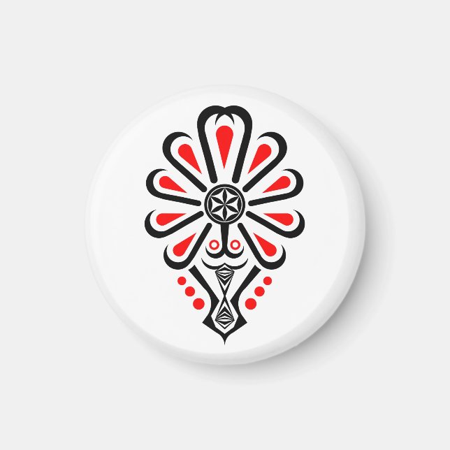 Polska höglandslandsbor mönster - Parzenica Magnet (Framsidan)