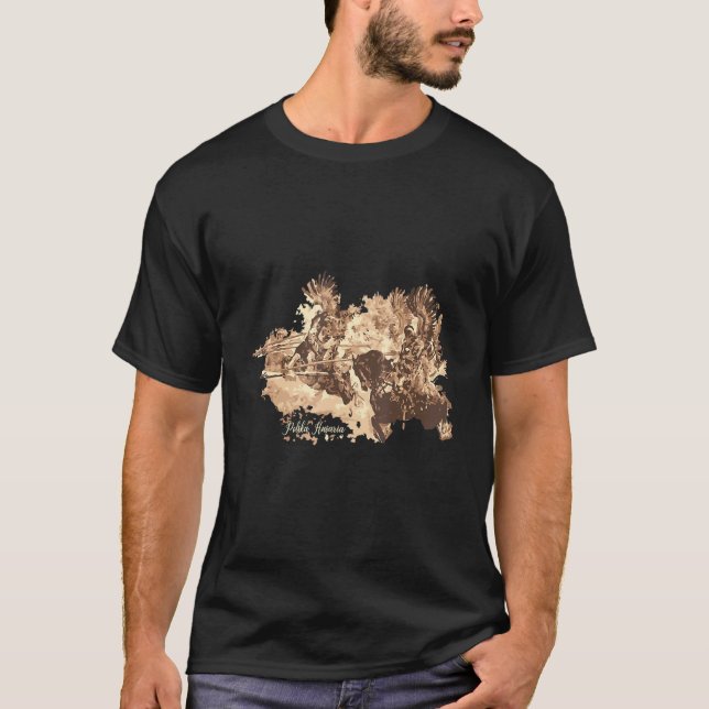 Polska Hussar Warrior Polska Husaria T Shirt (Framsida)