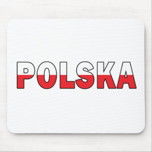 Polska i polska Flagga Färg Musmatta