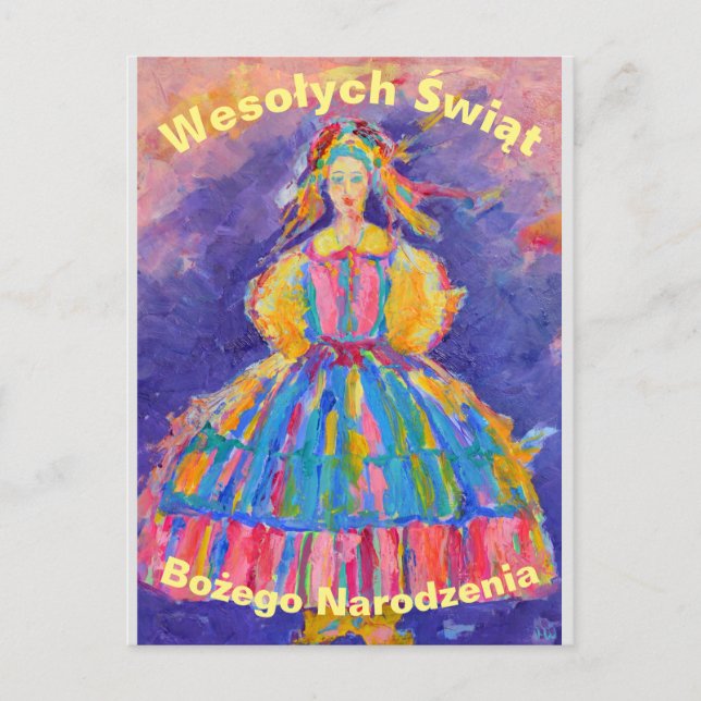 Polska julkort vykort (Framsida)