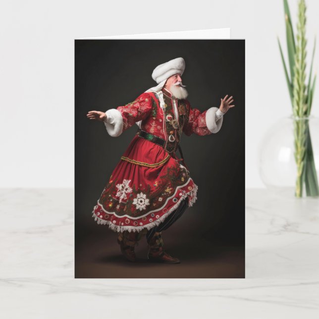 Polska jultomten kort (Framsida)