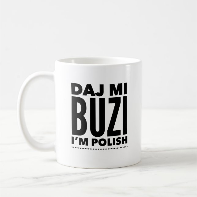 Polska kaffebolaget Mugg Daj Mi Buzi Kiss Me (Vänster)