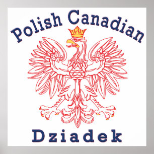 Polska kanadensiska Eagle Dziadek Poster