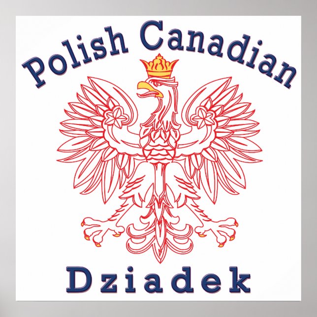 Polska kanadensiska Eagle Dziadek Poster (Framsidan)