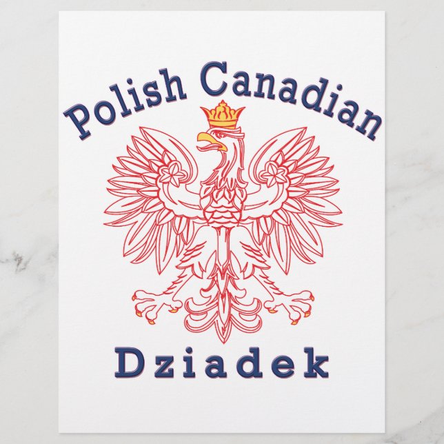 Polska kanadensiska Eagle Dziadek Reklamblad (Framsidan)