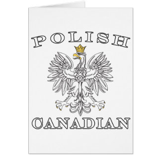 Polska kanadensiska Eagle Hälsningskort