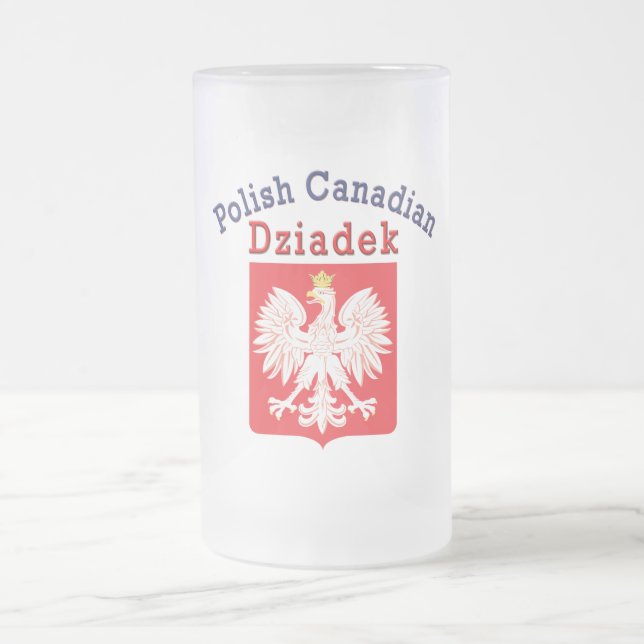 Polska kanadensiska Eagle Shield Dziadek Frostat Ölglas (Center)