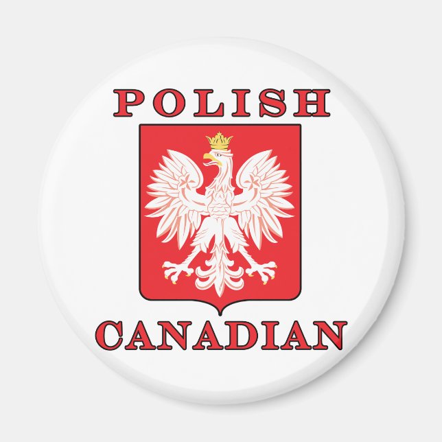 Polska kanadensiska Eagle Shield Magnet (Framsidan)
