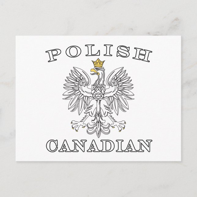 Polska kanadensiska Eagle Vykort (Framsida)