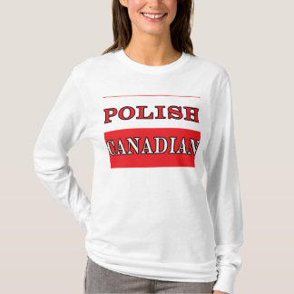 Polska kanadensiska Flagga T-shirt