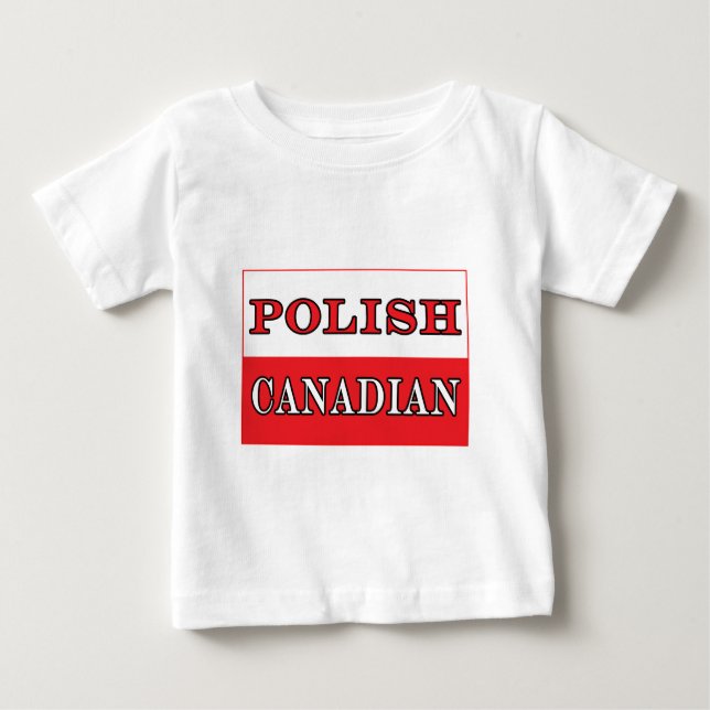 Polska kanadensiska Flagga Tee (Framsida)