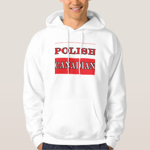 Polska kanadensiska Flagga Tröja Med Luva