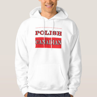 Polska kanadensiska Flagga Tröja Med Luva