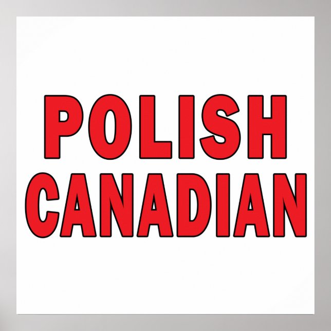 Polska kanadensiska poster (Framsidan)