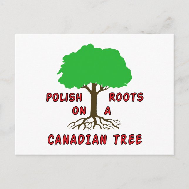 Polska kanadensiska rötter vykort (Framsida)