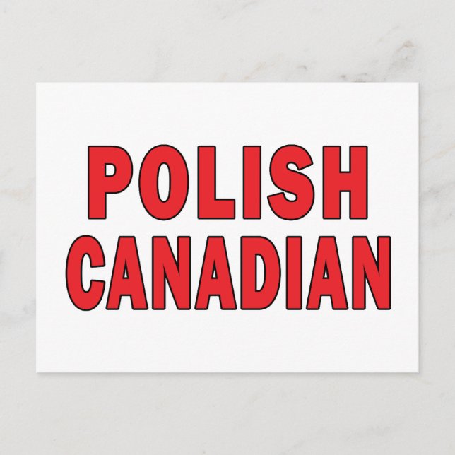 Polska kanadensiska vykort (Framsida)