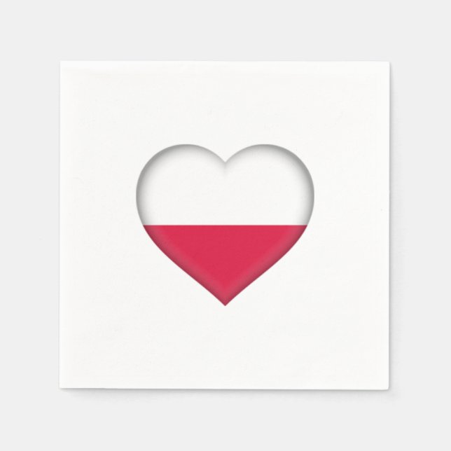 Polska Kärlek Pappersservetter (Framsidan)