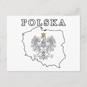 Polska Karta med öre Vykort