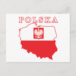 Polska Karta med öre Vykort