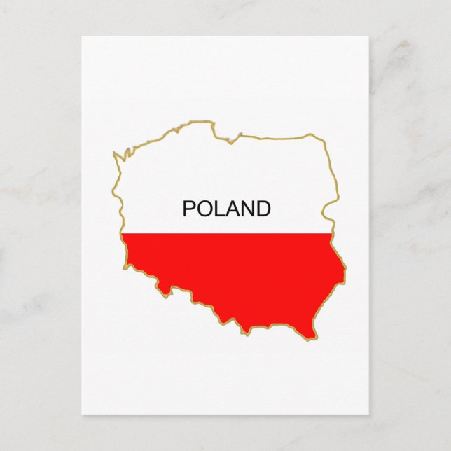 Polska Karta png Vykort (Framsida)