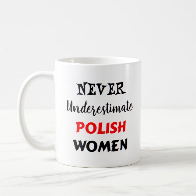 polska kvinnor kaffemugg (Vänster)