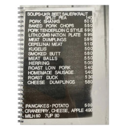 Polska litauiska Food Menu Old school Recipe Bok Anteckningsbok