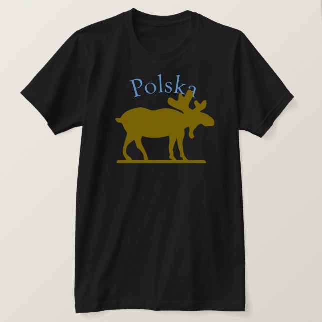Polska łoś Shirt Tee Shirt (Design framsida)