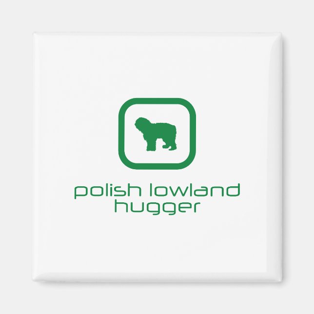 Polska Lowland Sheepdog Magnet (Framsidan)
